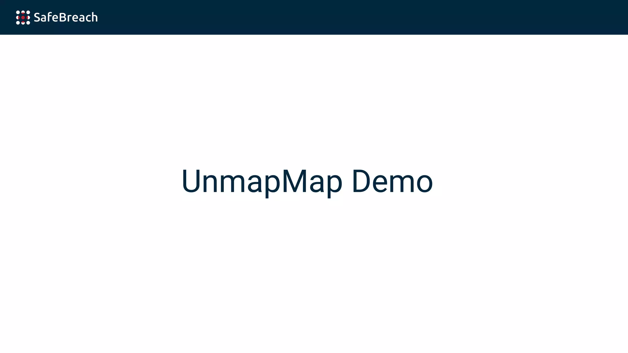 UnmapMap Demo
 