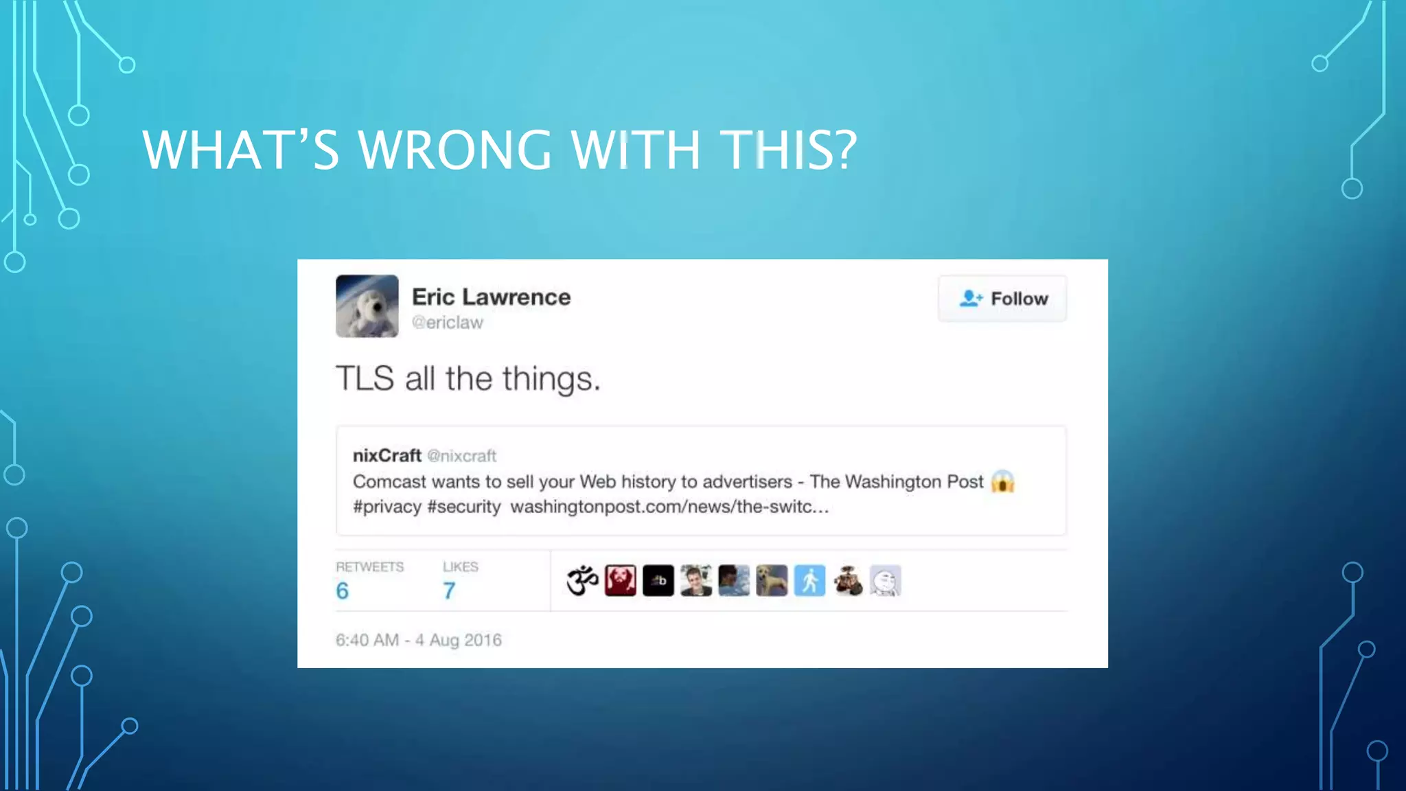 WHAT’S WRONG WITH THIS?
 