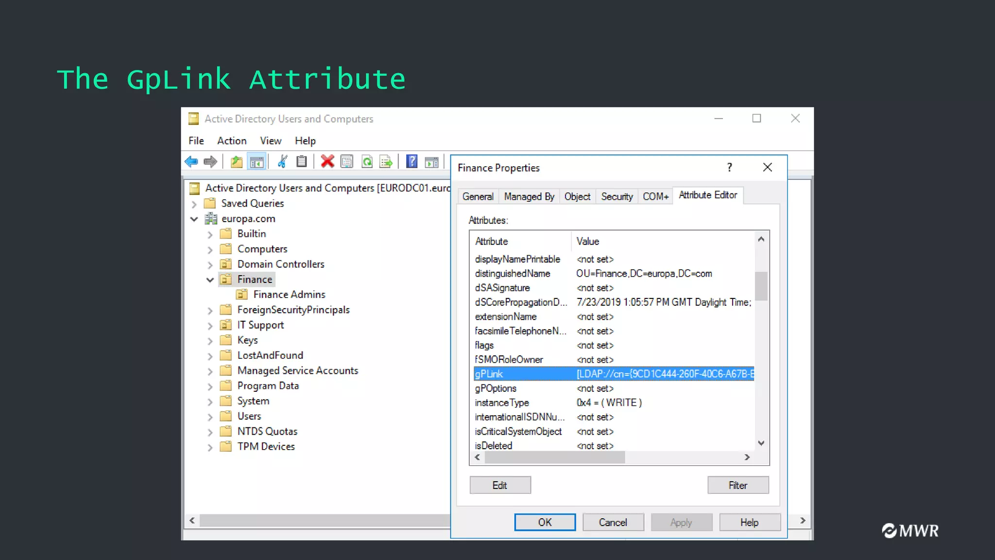 The GpLink Attribute
 