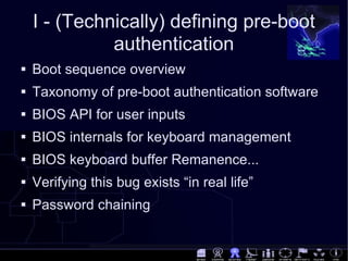 [DEFCON 16] Bypassing pre-boot authentication passwords by ...