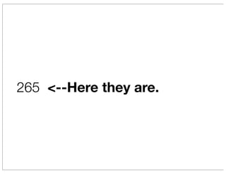 265 <--Here they are.
 