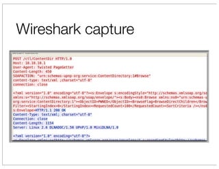 Wireshark capture
 