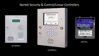 Nortek Security & Control/Linear Controllers
AE1000Plus
AE2000Plus
AM3Plus
 