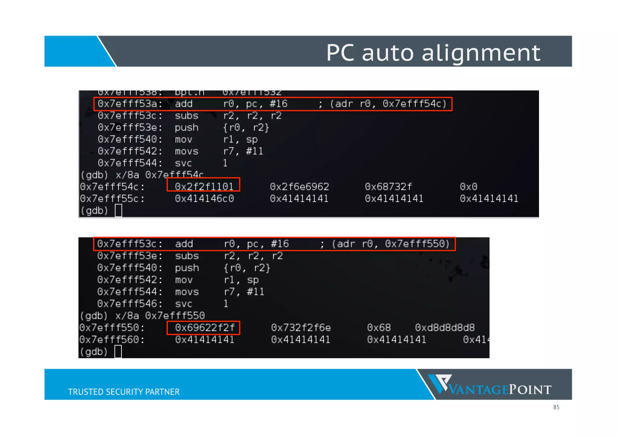 85
PC auto alignment
 