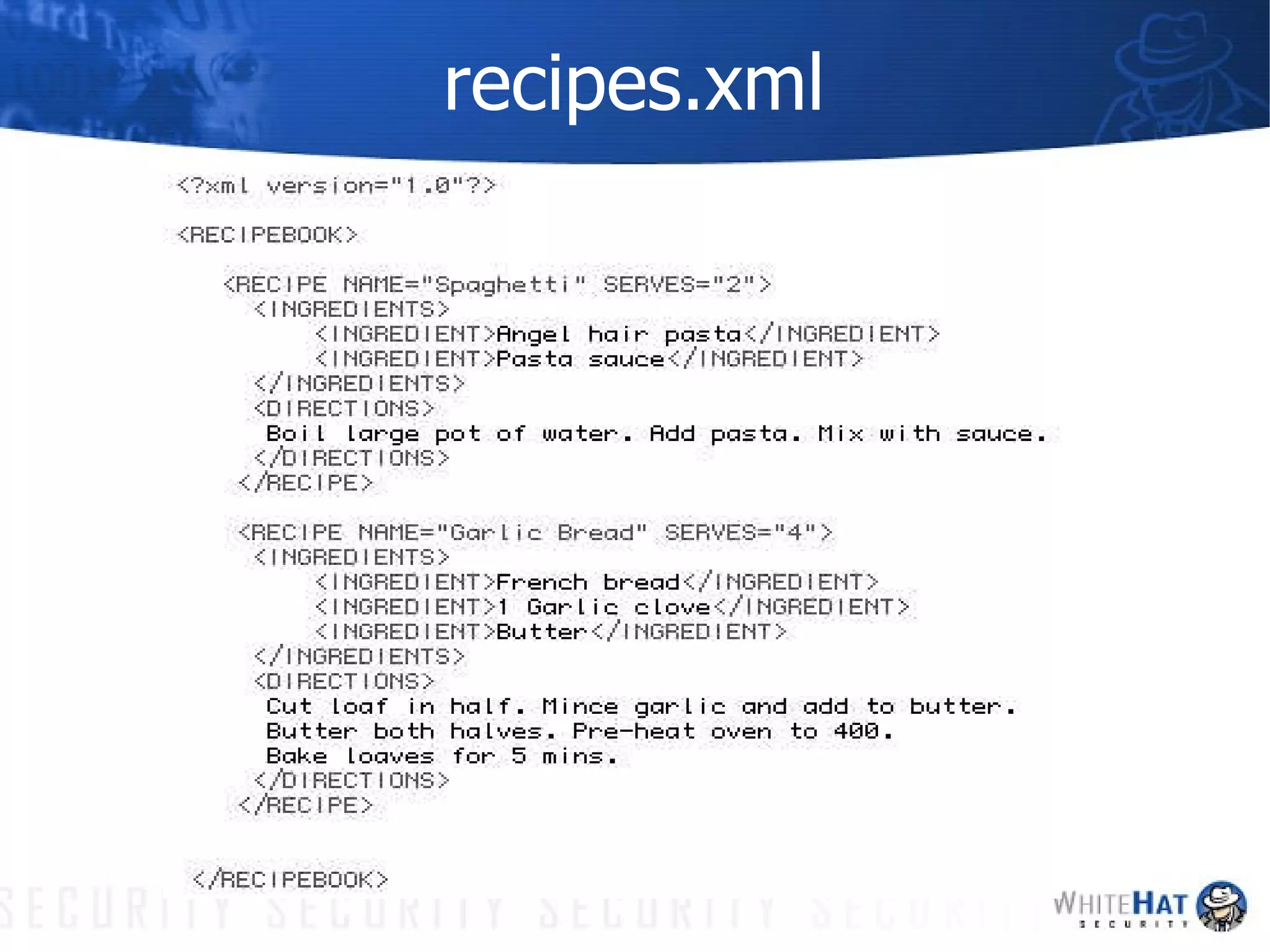 recipes.xml 