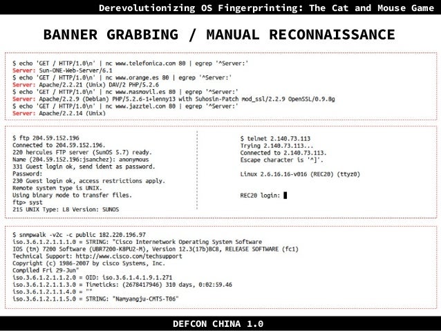 Derevolutionizing Os Fingerprinting The Cat And Mouse Game