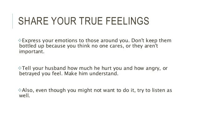What to do when your husband hurts your feelings