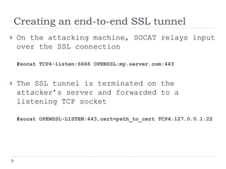 Defeating The Network Security Infrastructure  V1.0