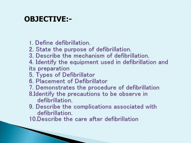 Defebrilation | PPT