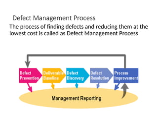 Software Testing defect management PPT slides | PPTX