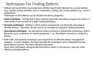 Software Testing defect management PPT slides | PPTX
