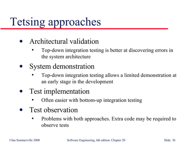 Defect Testing In Software Engineering Se20 Defect Testing In Software Engineering Se20