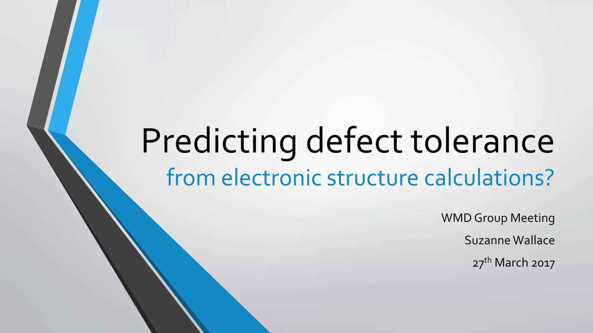 Defect tolerance | PPTX