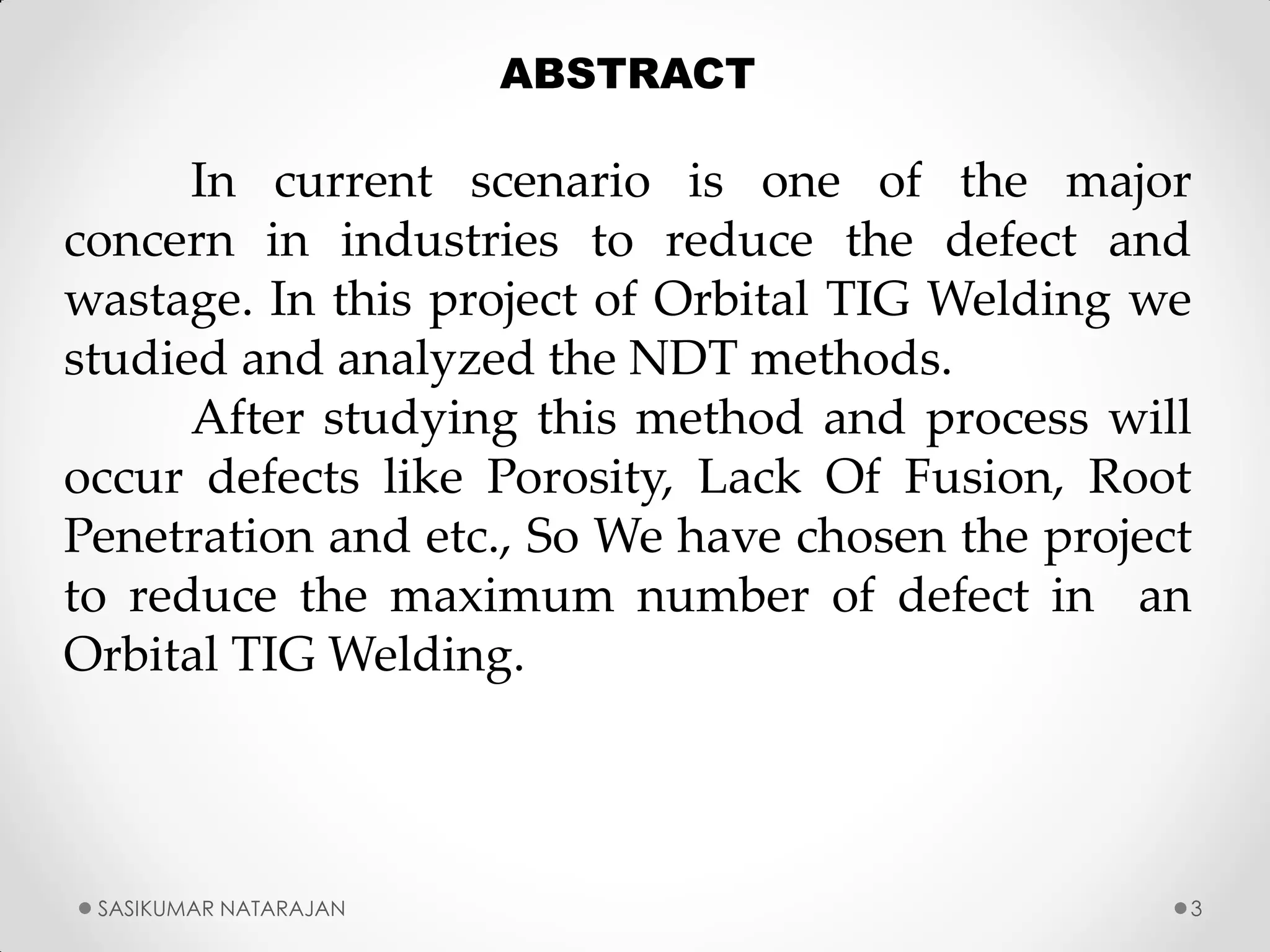 Defect Analysis Of Orbital Tig Welding | PDF
