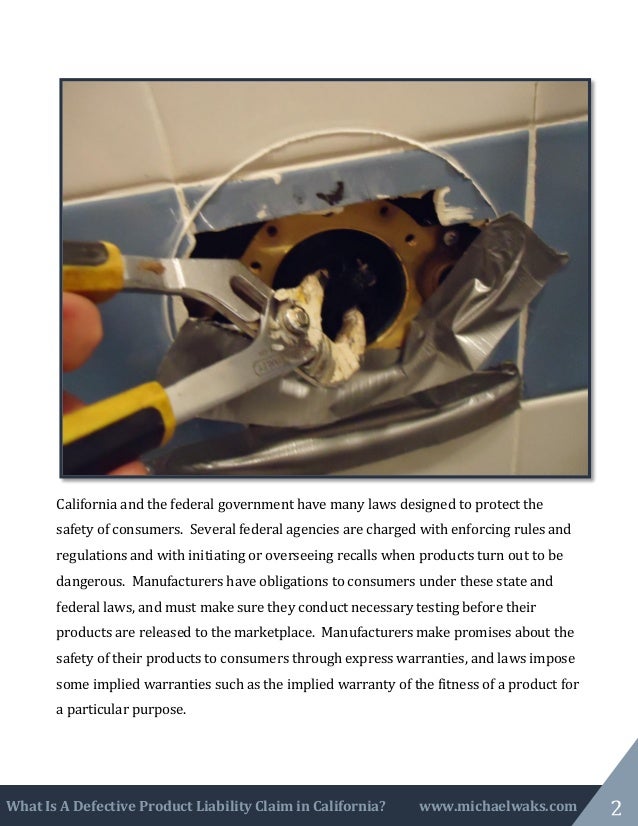 What Is a Defective Product Liability Claim in California?