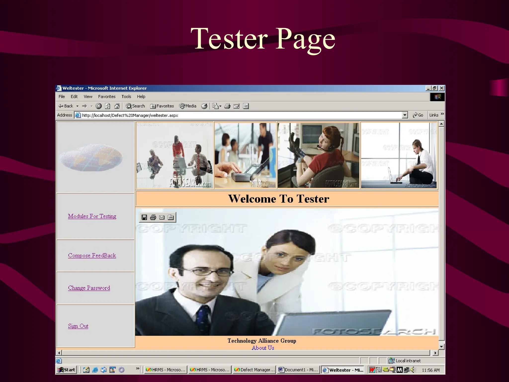 Tester Page
 