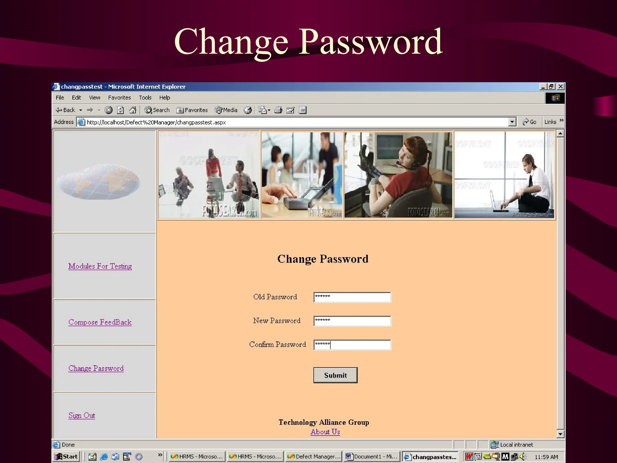 Change Password
 
