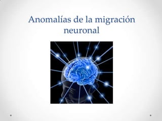 Anomalías de la migración
neuronal
 