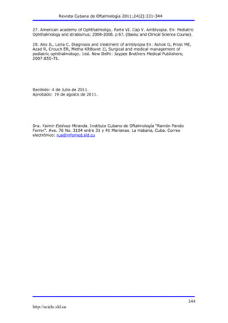 Defectos refractivos cuba | PDF