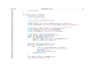 Zarko Acimovic


316                this.totLatSec = MathFP.mul(this.lat,MathFP.toFP("3600"));
317                this.totLonSec = MathFP.mul(this.lon,MathFP.toFP("3600"));
318
319
320                if (setNewID==true) {
321                        ID = cnt;
322                        cnt++;
323                }
324                typeID = 0; //default type
325
326        }*/
327
328   /** Calculates distance between two Points;
329    *
330        * @version advanced
331        * @return long
332        */
333    public long measureDistance(Point wp){
334        Coordinates c1 = new Coordinates(this.lat,this.lon);
335        Coordinates c2 = new Coordinates(wp.lat, wp.lon);
336        return MathFP.toLong(c1.distance(c2));
337    }
338
339   /** Sets distance
340        */
341        public void setDistance (long dist){
342                distance = dist;
343        }
344
345   /** Gets distance
346    * @return long
347        */
348        public long getDistance (){
349                return distance;
350        }
351
352   /** Returns type of Point
353        * @return String
354        */
355        public String getType() { return type; }
356
357   /** Sets type of Point
358        * @return String
359        */
360        public void setType(String type) { this.type = type; }
361
362   /** Returns name of Point
363        * @return String
364        */
365        public String getName() { return name; }
366


                                  cxxxviii
 
