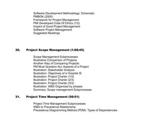 Software Defects Prevention Techniques – Example Project


       3 TOOLS FOR DEFECT PREVENTION IN JAVA SOFTWARE PROJECTS

Source: http://codedependents.com/2009/07/01/top-5-static-analysis-plugins-for-eclipse/



Code Coverage tool EclEmma http://www.eclemma.org/

Byte Code Analysis FindBugs http://findbugs.sourceforge.net/

Code Complexity Analysis http://www.stateofflow.com/projects/16/eclipsemetrics

Dependency Analysis JDepend4Eclipse http://andrei.gmxhome.de/jdepend4eclipse/

Source Code Analysis PMD http://pmd.sourceforge.net/




                                4 SAMPLE PROJECT SPECIFICATION

Project duration 3 months, single developer , 5000 lines of code (including comments), 15 Java 2 Micro Edition
classes



Tools used: Sun J2ME Wireless Toolkit, Eclipse, IBM WebSphere Device Developer 5.5, CVS, Motorola and Nokia
phone emulators and SDKs. Technology: J2ME, MIDP 2.0, CLDC 1.1.


Device-independent Java 2 Micro Edition (J2ME) midlet, executable in any emulator or mobile device, for displaying
map with scale, following moving objects, zoom in-out and pan, selection of location , measuring distance, following
individual or vehicle on map with route presentation, presentation of waypoints on map, presentation of list of
existing waypoints (sorted by name, type, distance) for selecting destination or editing and deletion, creating, editing
and deletion of waypoint – points with coordinates, name, type, icon; coordinates are defined by current position,
selected location on map or inserted in textual form, selection of waypoint as destination and navigation towards that
destination. Some classes implemented: MapBackground, MapObject, Point, SelectorPoint, PVector, MapsMIDlet

Project demo web site: https://sites.google.com/site/j2memaps/




                                                            xxv
 