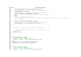 Zarko Acimovic


    50
    51
    52
    53
    54 /**      Point wp3 = new Point(45,2 , 1,'N',22,20, 5,'E',"c1","j");
    55          Point wp4 = new Point(45,13, 2,'N',21,58, 5,'E',"d1","j");
    56          Point wp5 = new Point(46,45, 1,'N',21,20, 5,'E',"e1","j");
    57          Point wp6 = new Point(46,48,23,'N',21,23, 9,'E',"f1","j");
    58          Point wp7 = new Point(46,30,50,'N',22,25,50,'E',"g1","j");
    59          Point wp8 = new Point(46,48,59,'N',20,27,17,'E',"a","j");
    60          Point wp9 = new Point(46,45, 0,'N',20,26,15,'E',"b","j");
    61          Point wp10 = new Point(46,42, 0,'N',20,29,15,'E',"c","j");
    62          Point wp11 = new Point(46,39, 0,'N',20,29,15,'E',"d","j");
    63          Point wp12 = new Point(46,10,23,'N',20,30, 9,'E',"e","j");
    64          Point wp13 = new Point(45,50,23,'N',20,33, 9,'E',"f","j");
    65          Point wp14 = new Point(46,30,23,'N',20,52, 9,'E',"g","j");
    66          Point wp15 = new Point(46,25,23,'N',20,54, 0,'E',"h","j");
    67          Point wp16 = new Point(46,20,23,'N',20,46, 0,'E',"i","j");
    68          Point wp17 = new Point(46,10,23,'N',20,48, 0,'E',"j","j");
    69          Point wp18 = new Point(45,50,23,'N',20,35, 0,'E',"k","j"); */
    70
    71          Point selectedWP;
    72
    73
    74
///////////////////////COMMANDS,MENUS,BUTTONS
    75          Command DUMMY;
    76          Command DELIM;
    77          Command MAP_CMD;
    78
    79          Display d = Display.getDisplay(this);
    80
    81          List modes;
    82          Command selectCmd;
    83          Command mapviewCmd;
    84          Command compassCmd;
    85
    86
    87
    88          Command opt;
    89          Command mod;
    90
    91          List MVList;
    92          Command Points;
    93          Command routes;
    94          Command gps;
    95          Command friends;
    96          Command ZoomIn;
    97          Command ZoomOut;
    98          Command exitCmd;
    99          SimpleTextForm gpsTf;


                                        lxxxvi
 