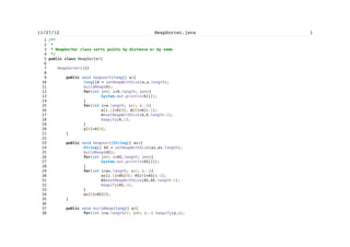 Software Defects Prevention Techniques – Example Project


   296                  measDist     = new Command("Measure
Distance",Command.SCREEN,1);
   297
   298
   299                  WPselected.addCommand(DUMMY);
   300                  WPselected.addCommand(MAP_CMD);
   301                  WPselected.addCommand(setAsCurrent);
   302                  WPselected.addCommand(setDest1);
   303                  WPselected.addCommand(edit);
   304                  WPselected.addCommand(delete);
   305                  WPselected.addCommand(measDist);
   306                  WPselected.addCommand(BACK_CMD);
   307                  WPselected.setCommandListener(this);
   308
   309
   310
   311                  // If Point is not selected
   312                  WPnotSel   = new List("",List.IMPLICIT);
   313                  setCurrent = new Command("Set Current",Command.SCREEN,1);
   314                  setDest2    = new Command("Set
Destination",Command.SCREEN,1);
   315                  addWP      = new Command("Add Waypoint",Command.SCREEN,1);
   316
   317                  WPnotSel.addCommand(DUMMY);
   318                  WPnotSel.addCommand(setCurrent);
   319                  WPnotSel.addCommand(setDest2);
   320                  WPnotSel.addCommand(addWP);
   321                  WPnotSel.addCommand(measDist);
   322                  //WPnotSel.addCommand(MAP_CMD);
   323                  WPnotSel.addCommand(BACK_CMD);
   324                  WPnotSel.setCommandListener(this);
   325
   326                  WPList = new List("",List.IMPLICIT);
   327                  addNewWP = new Command("Add Waypoint",Command.SCREEN,1);
   328                  sortWP   = new Command("Sort Waypoints by
Distance",Command.SCREEN,1);
   329                  sortNameWP   = new Command("Sort Waypoints by
Name",Command.SCREEN,1);
   330                  showIDcom = new Command("Show/Hide ID",Command.SCREEN,1);
   331
   332                  tfAdd = new
TextForm(chs.getCategories(this.getAppProperty("Categories")),false);
   333
   334                  tfAdd.addCommand(CONT_CMD);
   335                  tfAdd.setCommandListener(this);
   336
   337                  sorted = new List("",List.IMPLICIT);
   338                  sorted.setCommandListener(this);
   339
   340
   341                  ic.addCommand(opt);


                                                 xci
 