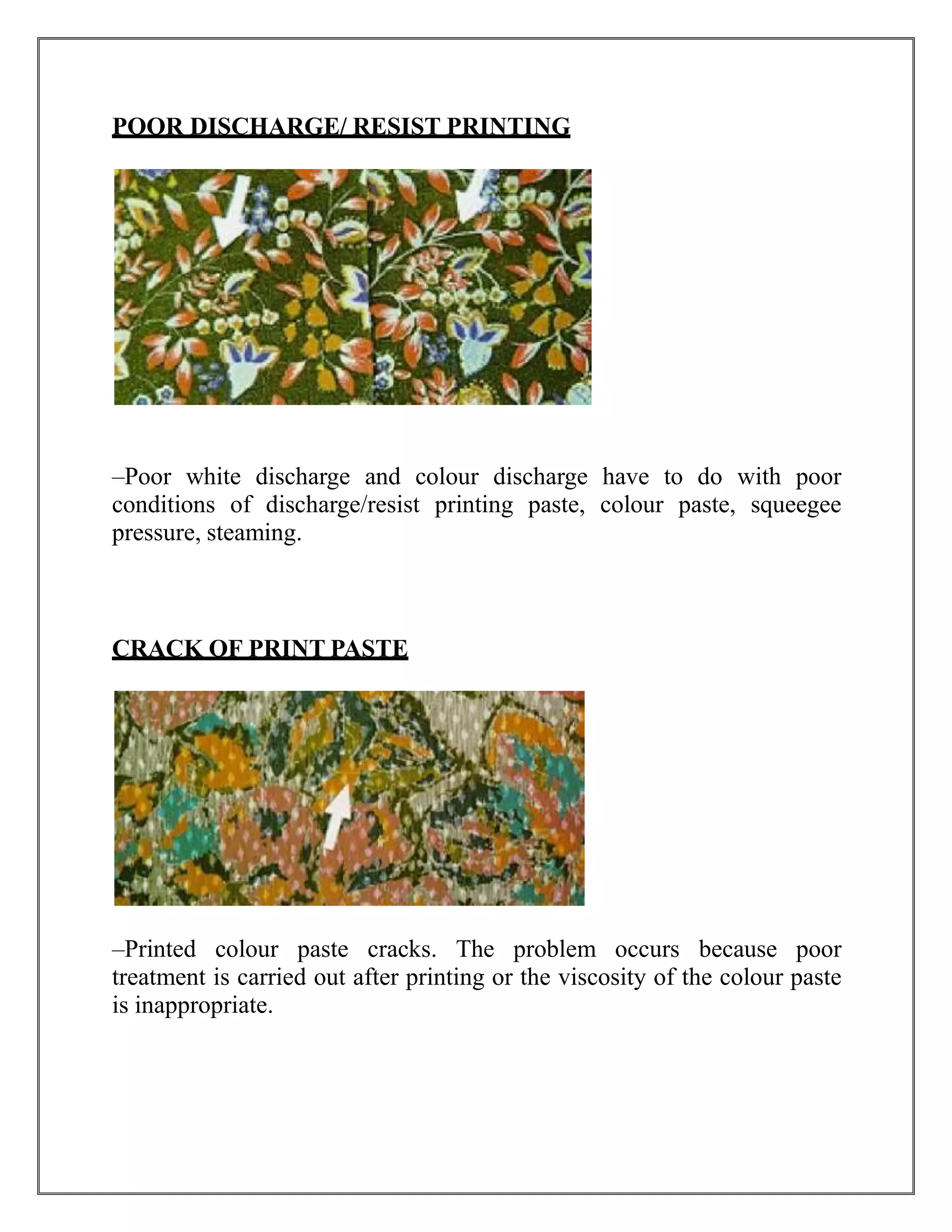 Defects in dyeing and printing | PPTX