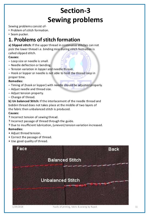 Defects of garment(print, fabric & sewing)