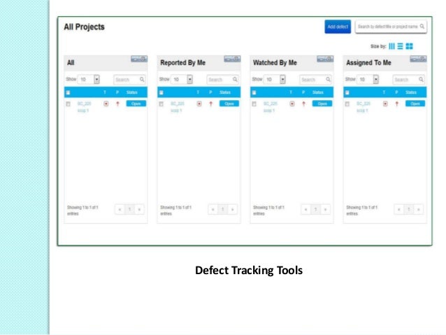 Get User Friendly Defect Tracking Tools