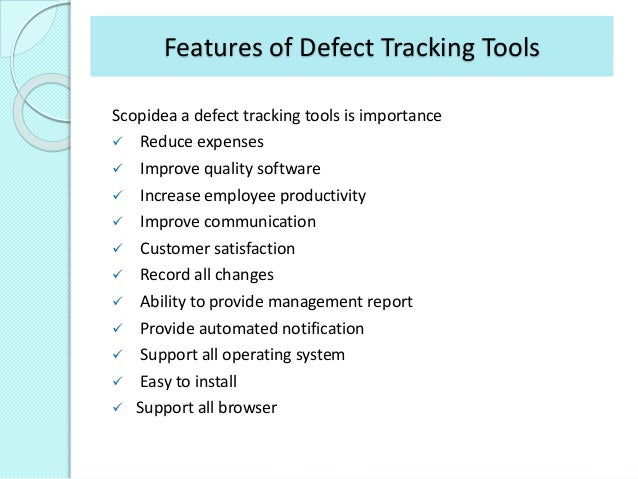 Get User Friendly Defect Tracking Tools