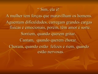 Defeito incorrigivel na mulher