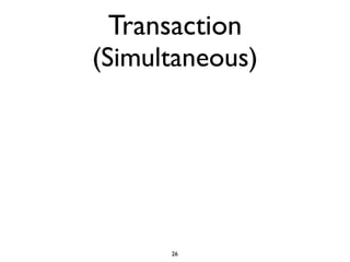 Transaction
(Simultaneous)




      26
 