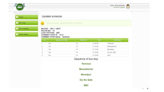 A Real-time Public Bus Scheduling System | PDF