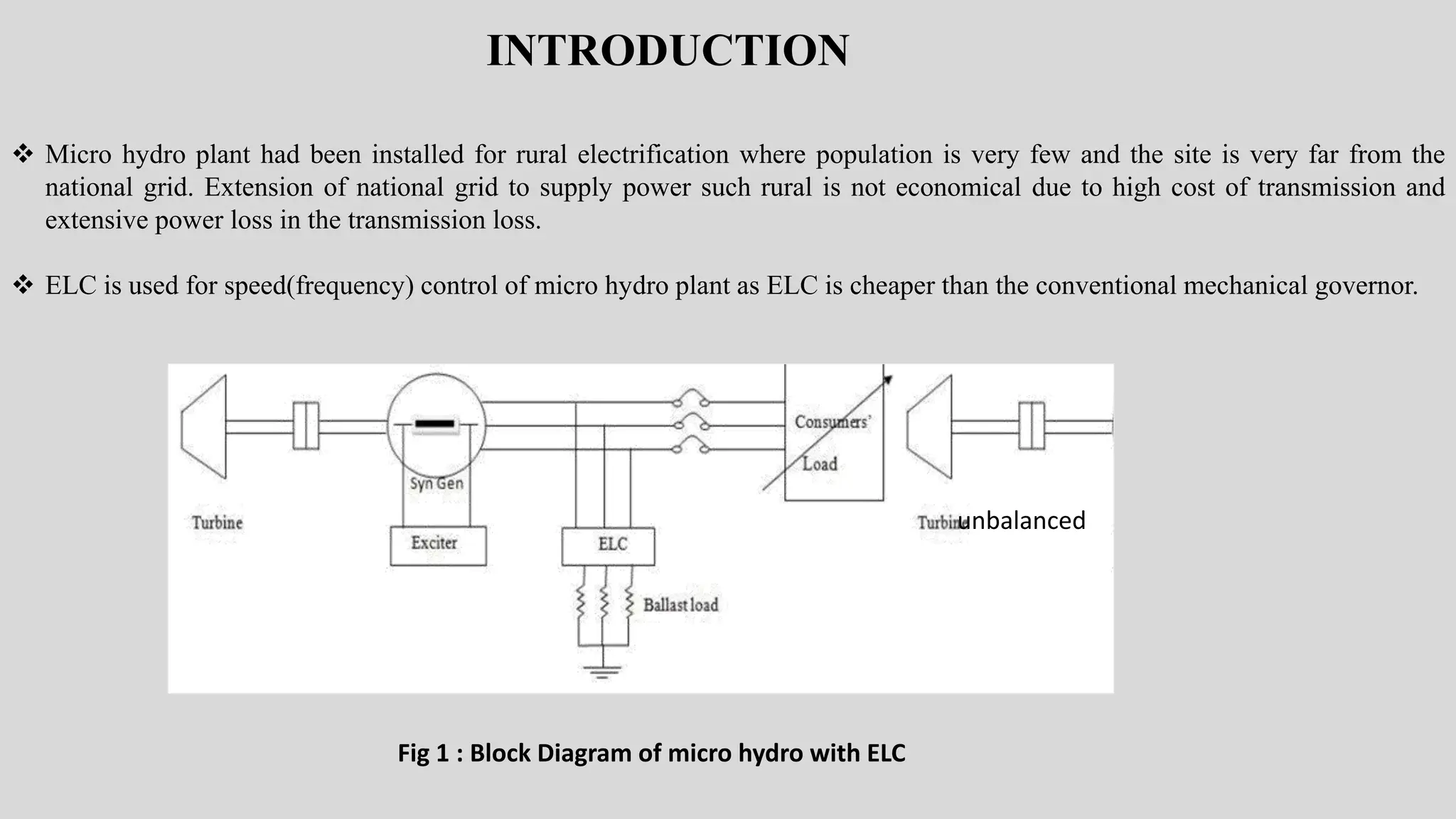 control of isolated micro hydro using elc | PPTX