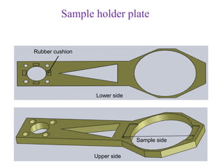 Sample holder plate


Rubber cushion




                 Lower side




                              Sample side

                 Upper side
 