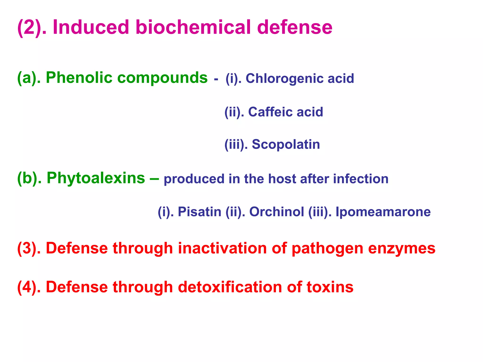 Defence mecanism in plants | PPT