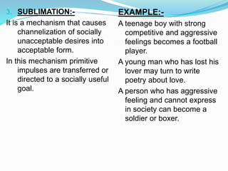 Sublimation Psych Example Sublimation Psychology Examples