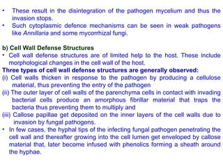 Defence Mechanism in Plant pathology.... | PPTX