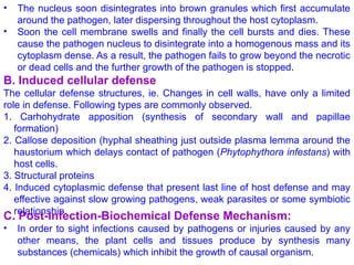 Defence Mechanism in Plant pathology.... | PPTX