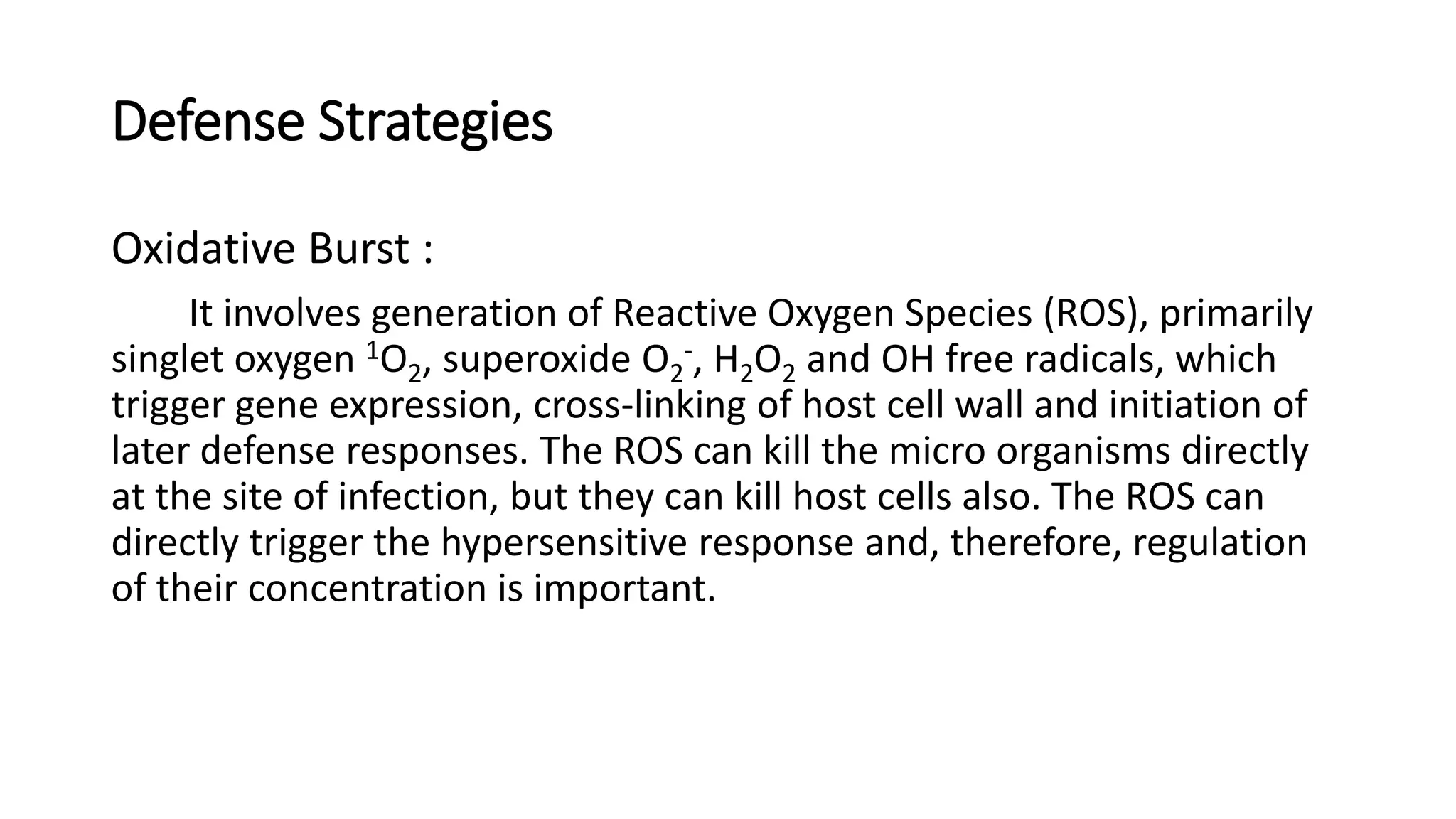 Defense strategies of plant against plant pathogens | PPTX