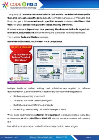 Defence Technical Documentation That Gets Approved The Code and Pixels ...