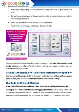 Defence Technical Documentation That Gets Approved The Code and Pixels ...