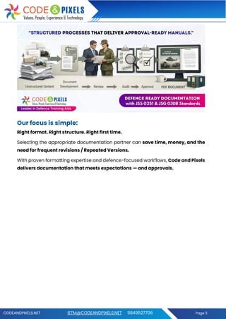 Defence Technical Documentation That Gets Approved The Code and Pixels ...