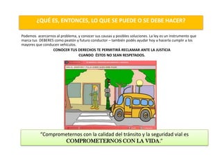 Negligencia de peatones;