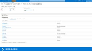 推奨事項の詳細
 