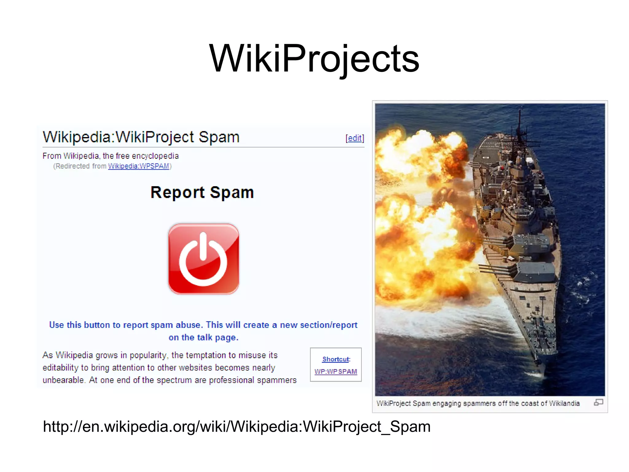 WikiProjects http://en.wikipedia.org/wiki/Wikipedia:WikiProject_Spam 