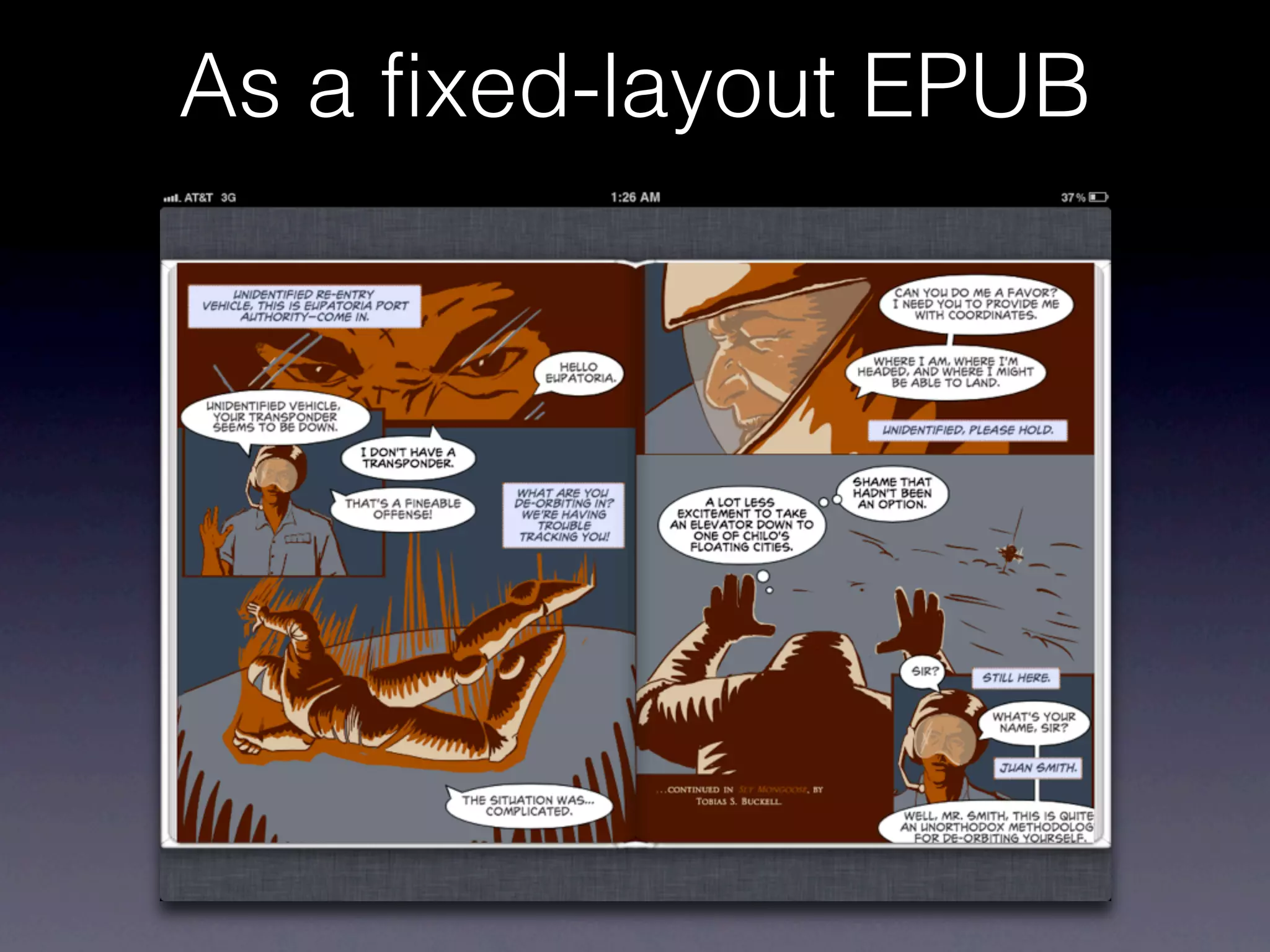 As a fixed-layout EPUB
 