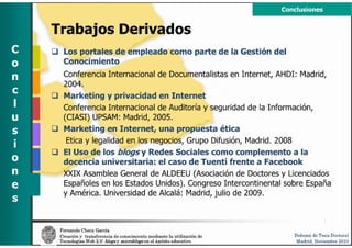 Defensa de tesis de Fernando Checa García