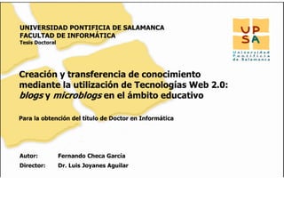 Defensa de tesis de Fernando Checa García